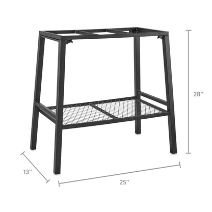 10-15 Gallon Steel Aquarium Stand, Black Fish Tank Accessories Accessoires Decor